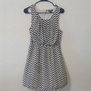 Tous Monochrome Zigzag Mini Dress